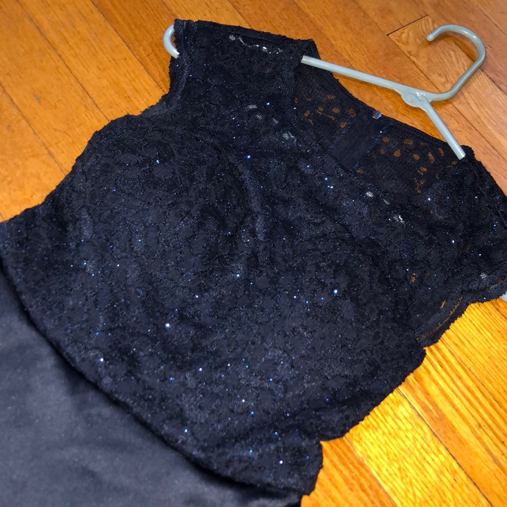 Navy Blue Semi-Formal Dress